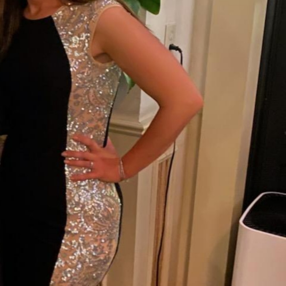 Sequin black dress